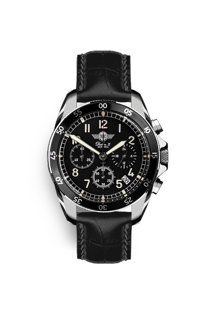 DALTON 2 Black Chronograph 41 Ltd
