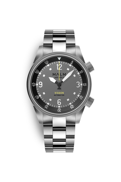 air wolf viggen swiss automatic grey pilot watch