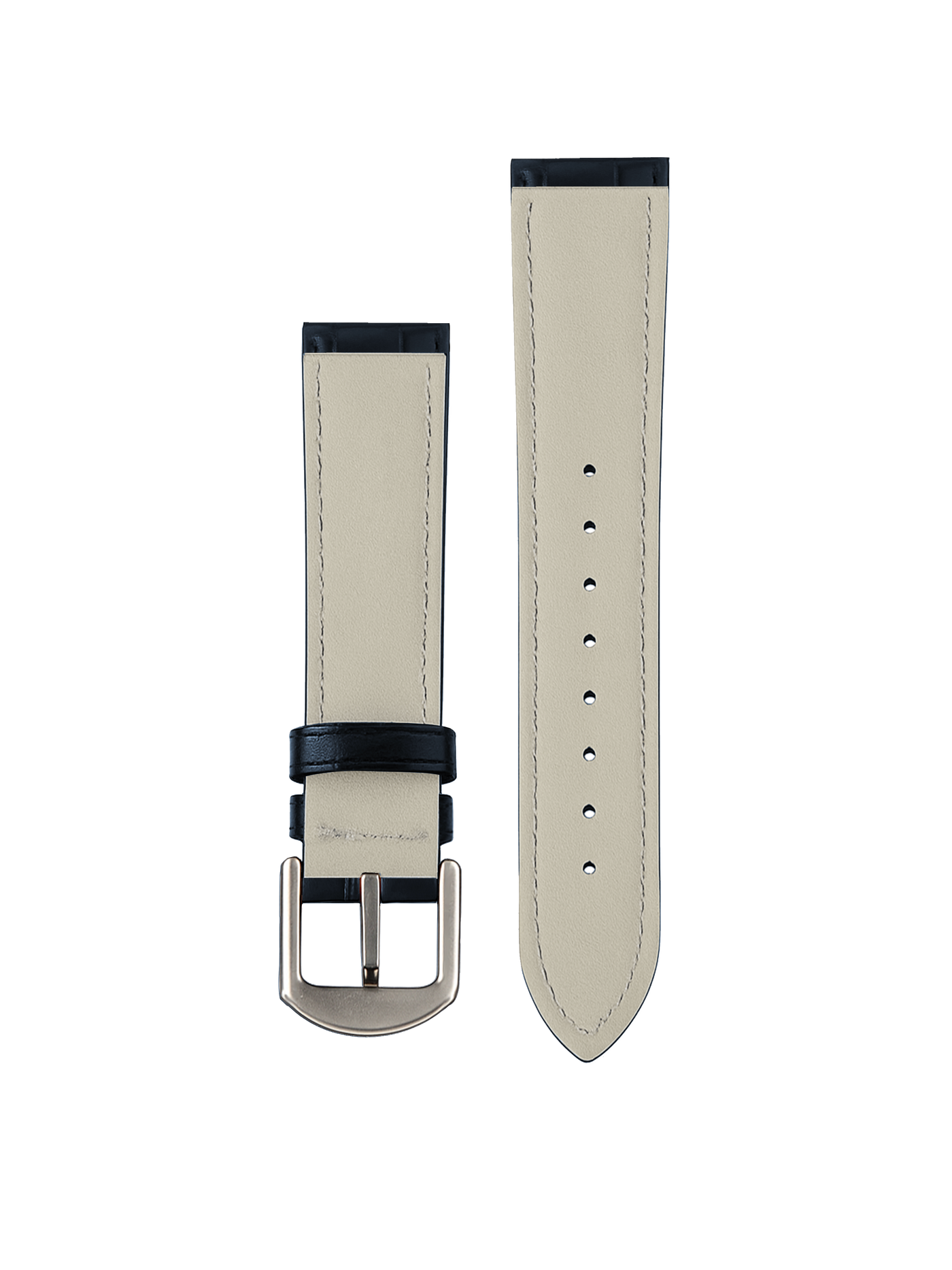 Blue Croco Leather Strap 20 mm