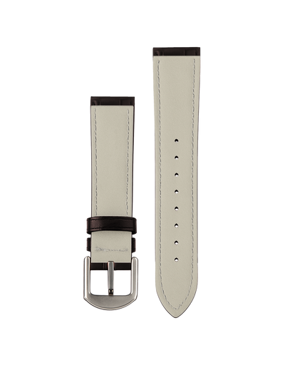 Brown Croco Leather Strap 20 mm