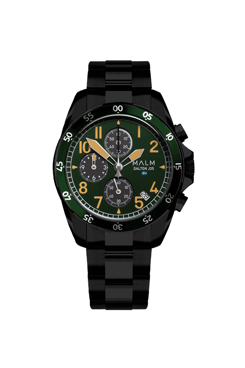 Dalton J35 Green DLC Chronograph 41 Ltd. Special Edition
