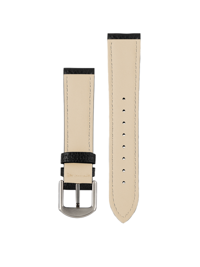 Black Lizard Leather Strap 20 mm